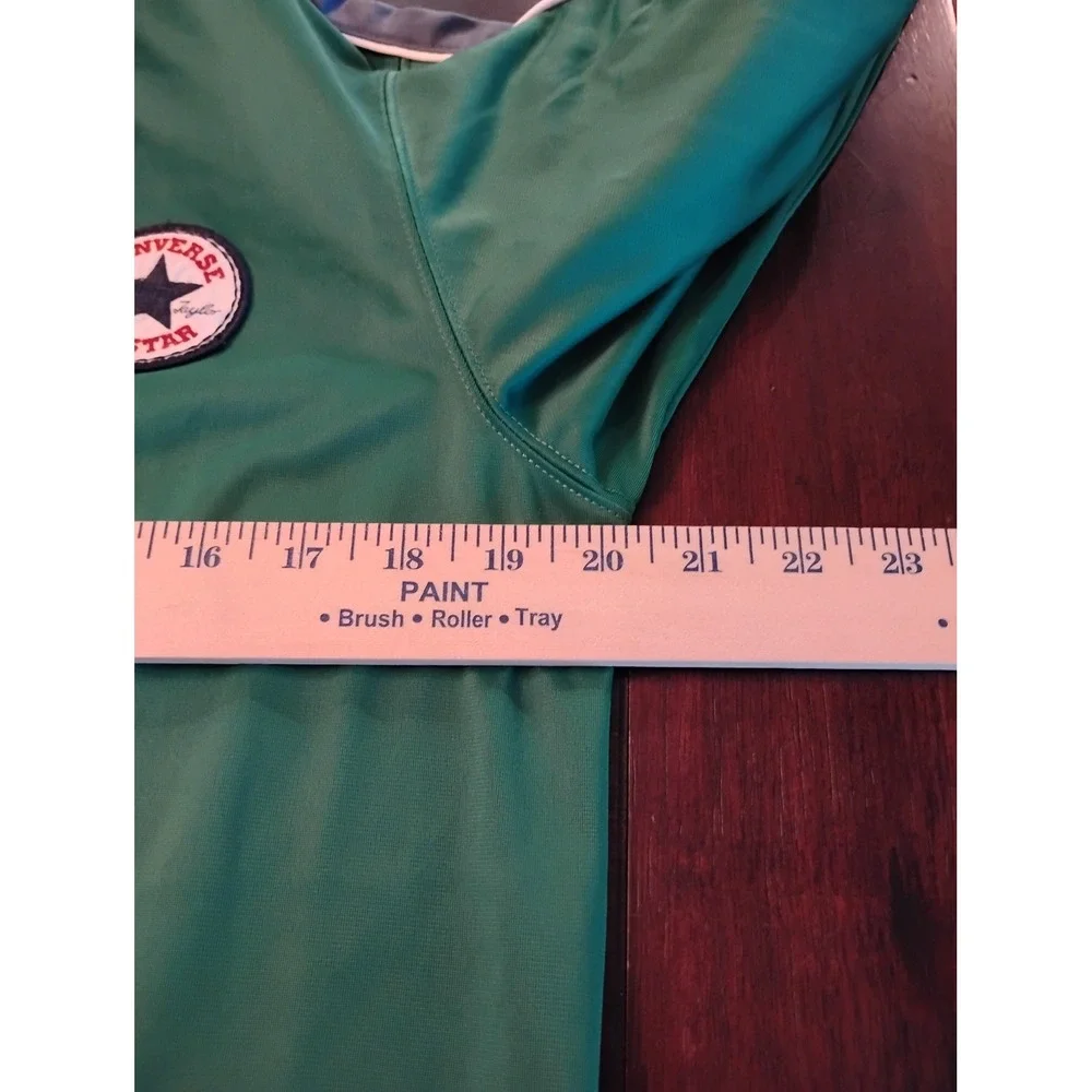Converse All Star Track Jacket Green Blue Stripe XL Boys 13-15 Years Full Zip